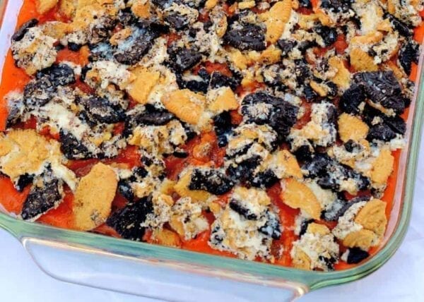 Halloween Oreo Poke Cake 2