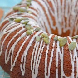 Copycat Starbucks Pumpkin Bread is a moist and flavorful pumpkin pound cake perfect for pairing with a pumpkin spice coffee! #pumpkinbread #pumpkinpoundcake www.savoryexperiments.com