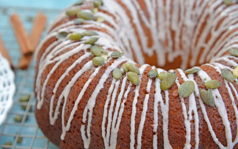 Copycat Starbucks Pumpkin Bread is a moist and flavorful pumpkin pound cake perfect for pairing with a pumpkin spice coffee! #pumpkinbread #pumpkinpoundcake www.savoryexperiments.com