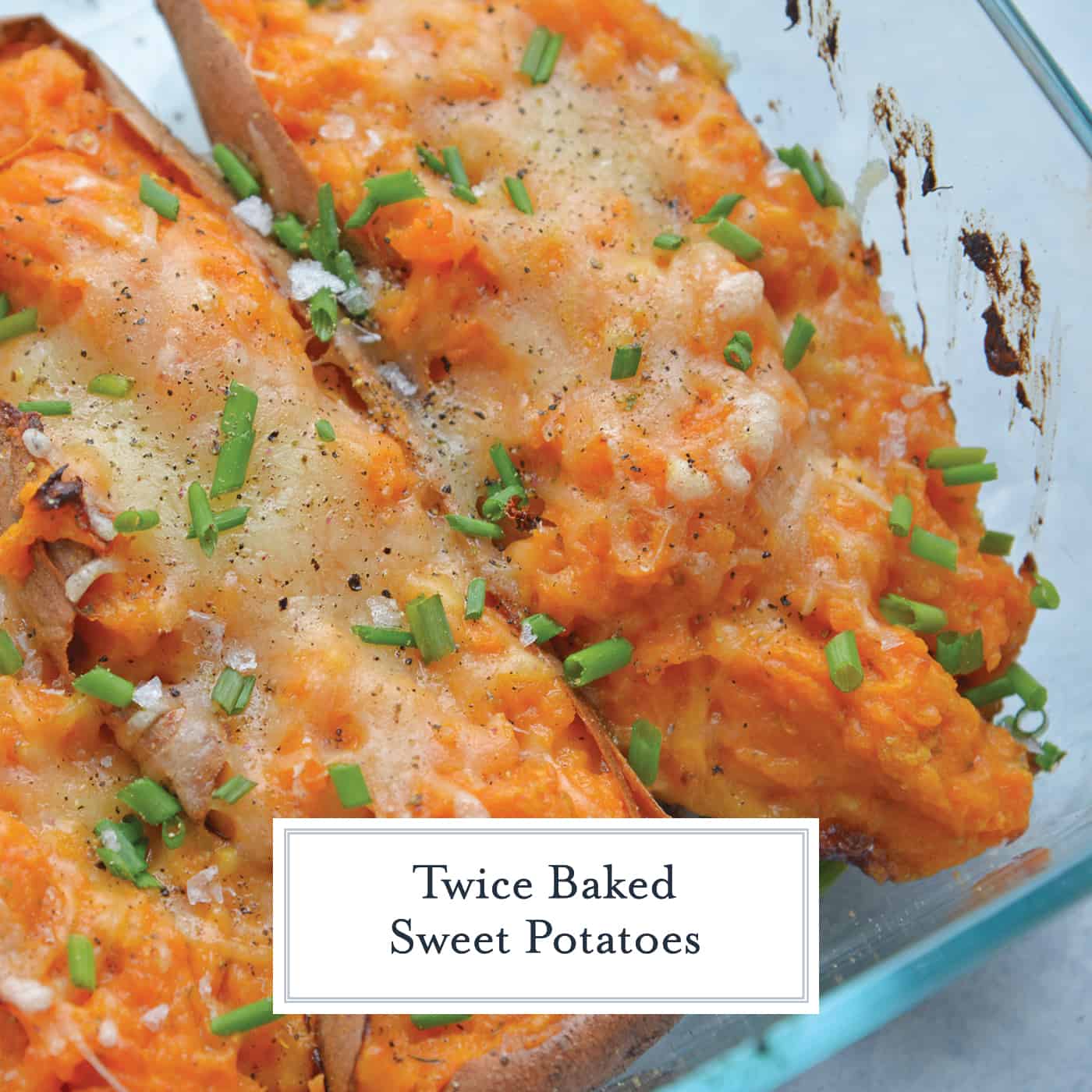 Twice Baked Sweet Potatoes take the deliciousness of whipped sweet potatoes and put them into their own little, serveable boats. #twicebakedpotatoes #sweetpotatoes www.savoryexperiments.com