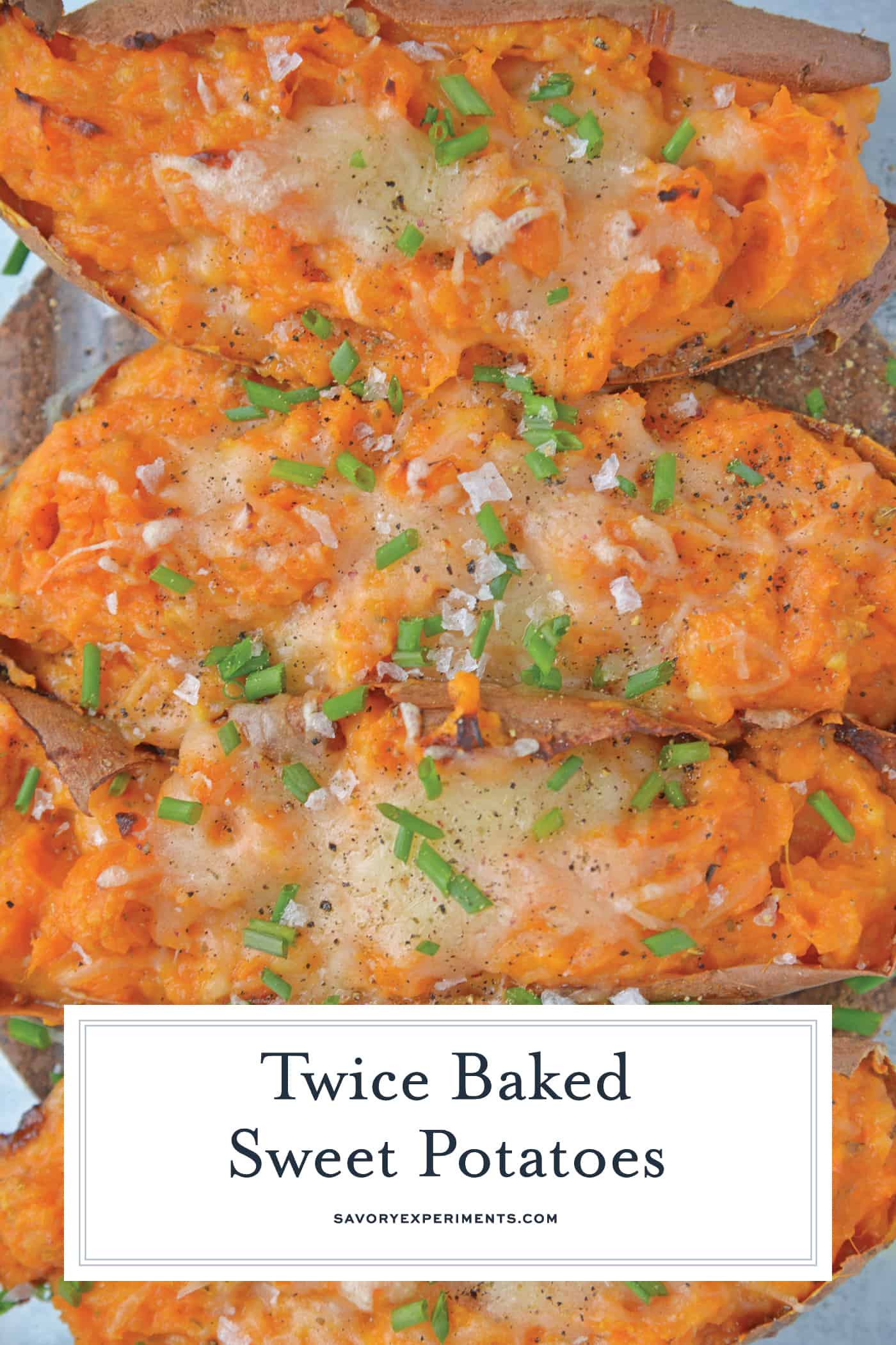 Twice Baked Sweet Potatoes take the deliciousness of whipped sweet potatoes and put them into their own little, serveable boats.
#twicebakedpotatoes #sweetpotatoes
www.savoryexperiments.com