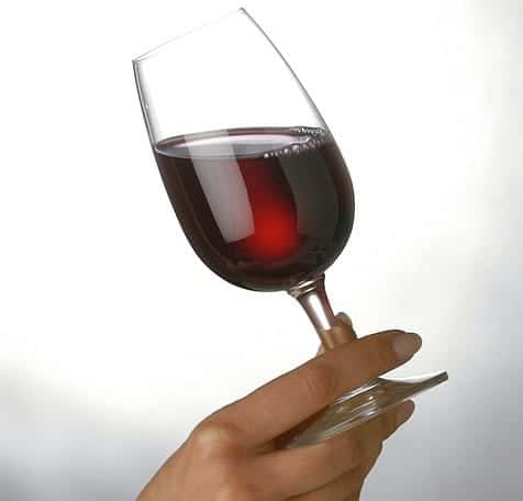 glass of red wine