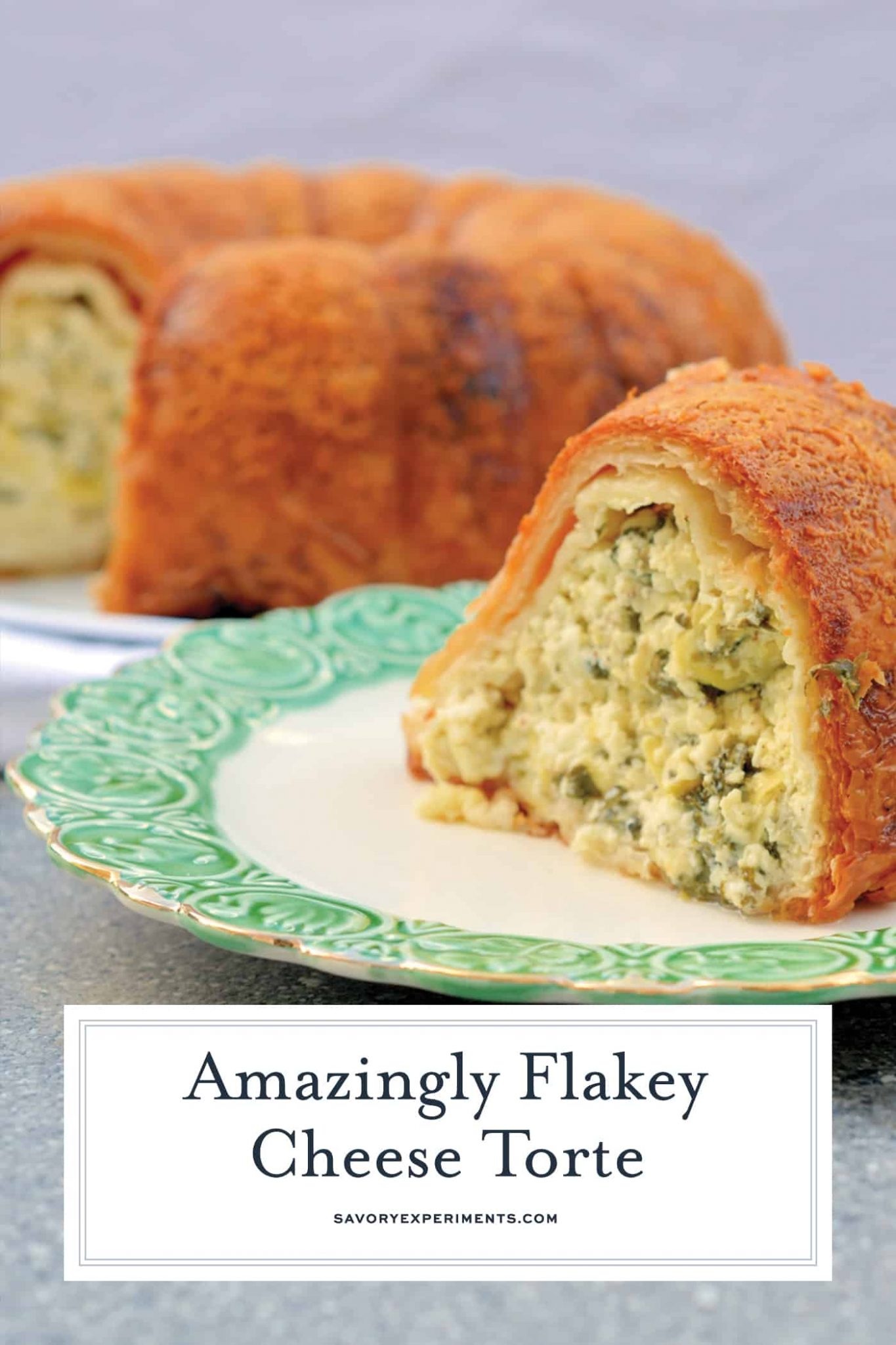 Crispy Cheese Torte Cheese Torte Filled with Spinach and Artichokes