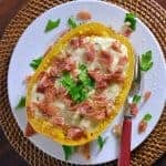 Spaghetti Squash with Crispy Prosciutto and Creamy Brie Sauce Recipe