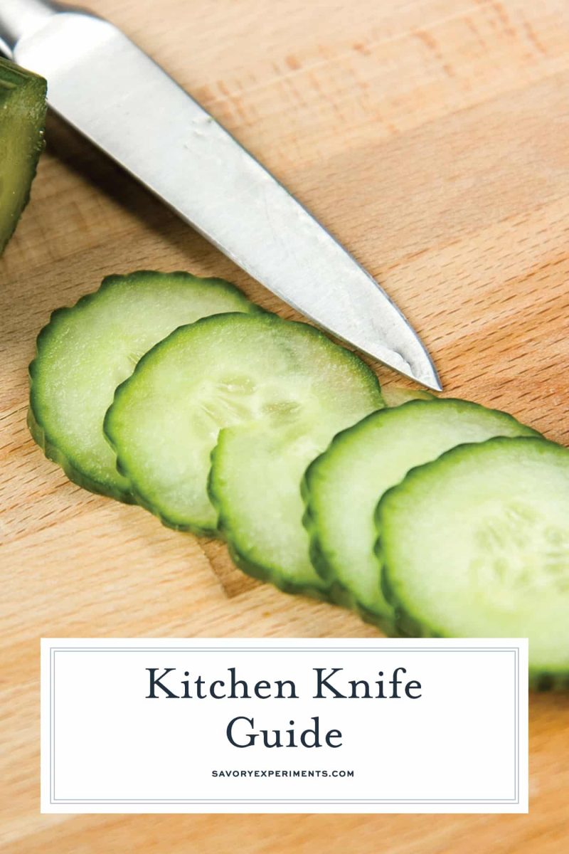 Sliced cucumbers displaying how to pick your knife