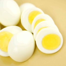 Perfect Hard Boiled Eggs sliced