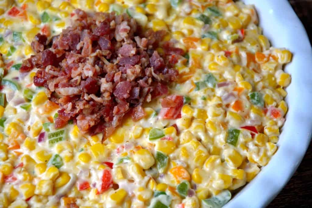 Totally AMAZING Creamy Corn Dip - The BEST Hot Corn Dip Recipe