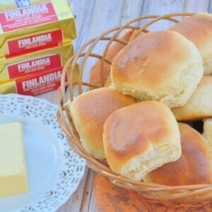 Soft, easy dinner rolls are easier to make than you think! Check out my speedy yeast rolls that you can make ahead and freeze!