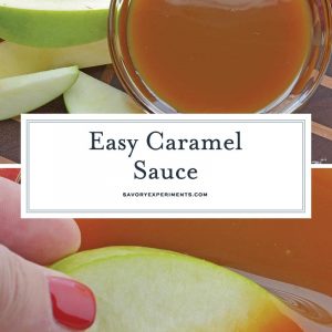 Easy Caramel Sauce comes together in just 15 minutes with only 5 ingredients. Use it in any recipe that calls for caramel! #howtomakecaramel #caramelsauce www.savoryexperiments.com
