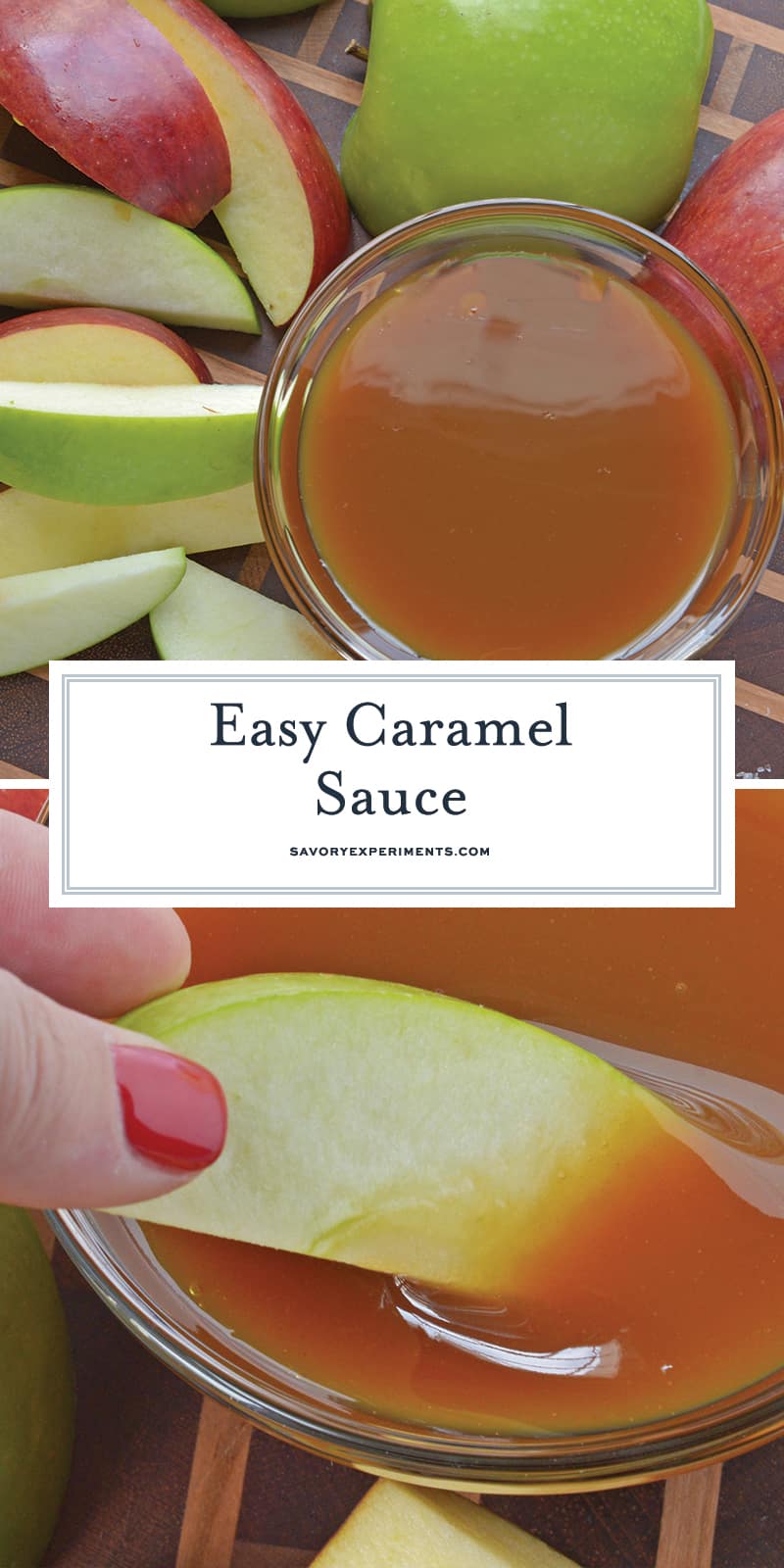 Easy Caramel Sauce comes together in just 15 minutes with only 5 ingredients. Use it in any recipe that calls for caramel! #howtomakecaramel #caramelsauce www.savoryexperiments.com 