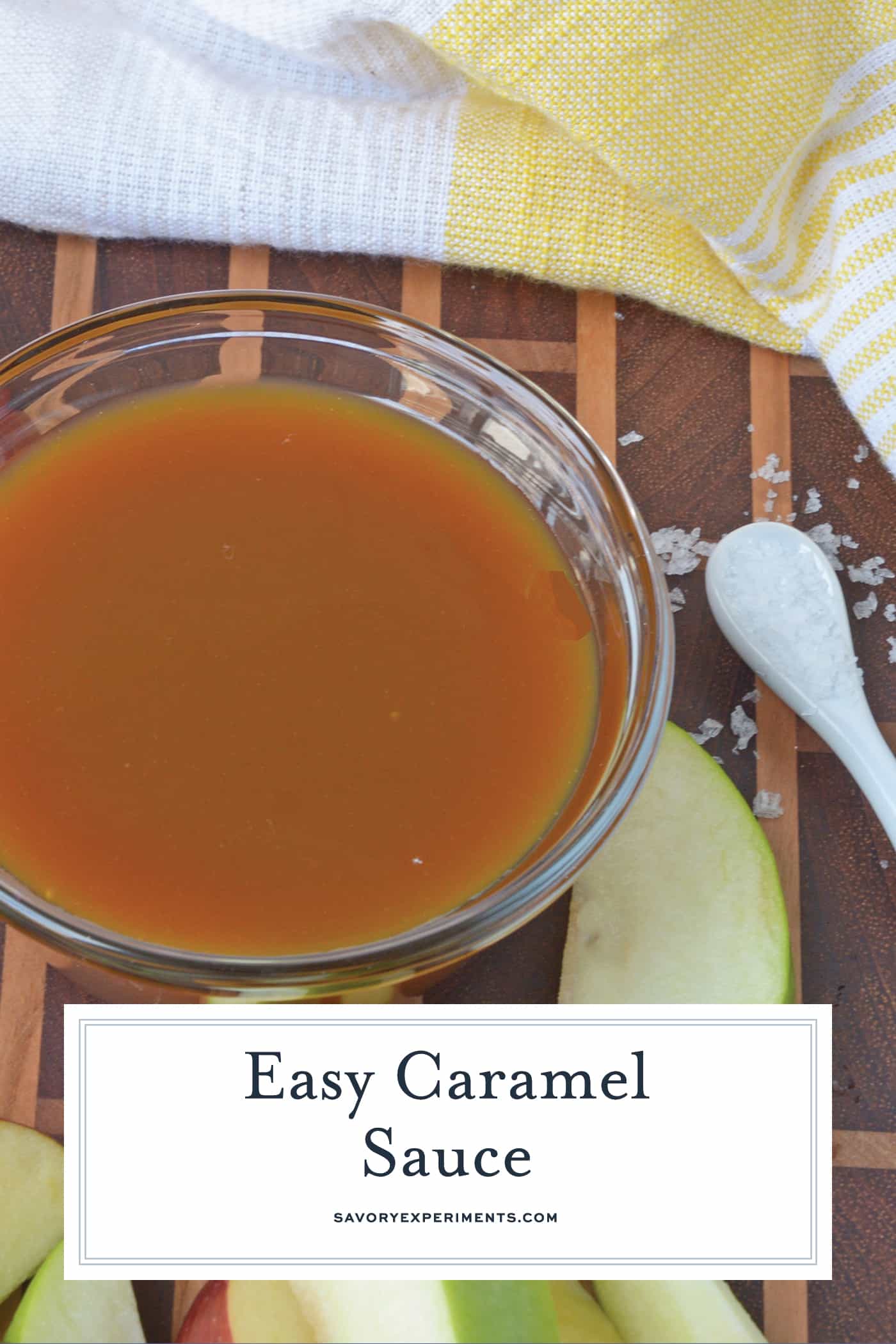 Easy Caramel Sauce comes together in just 15 minutes with only 5 ingredients. Use it in any recipe that calls for caramel! #howtomakecaramel #caramelsauce www.savoryexperiments.com