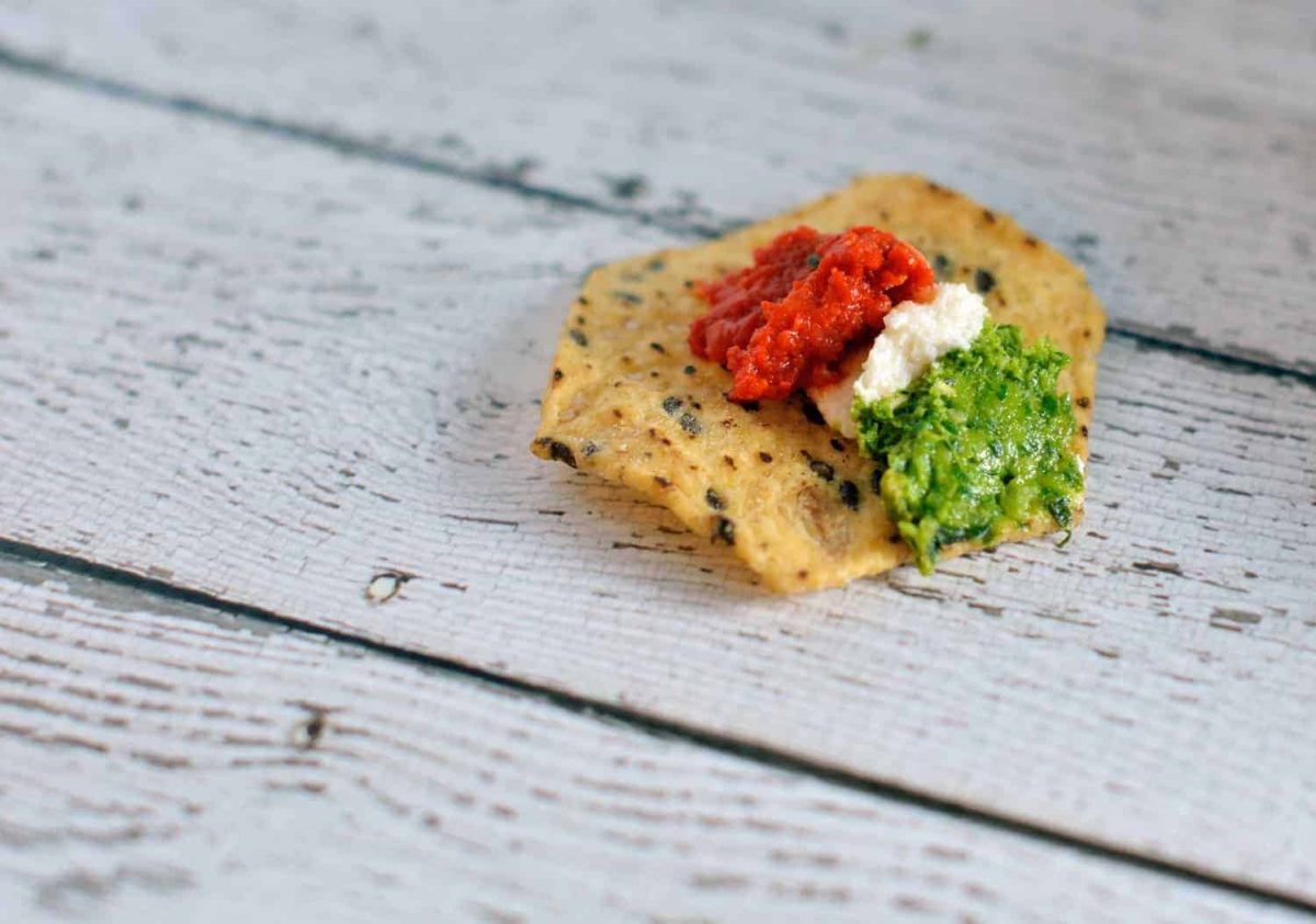 Two Pesto Ricotta Dip Make Ahead Dip to Serve with Chips!