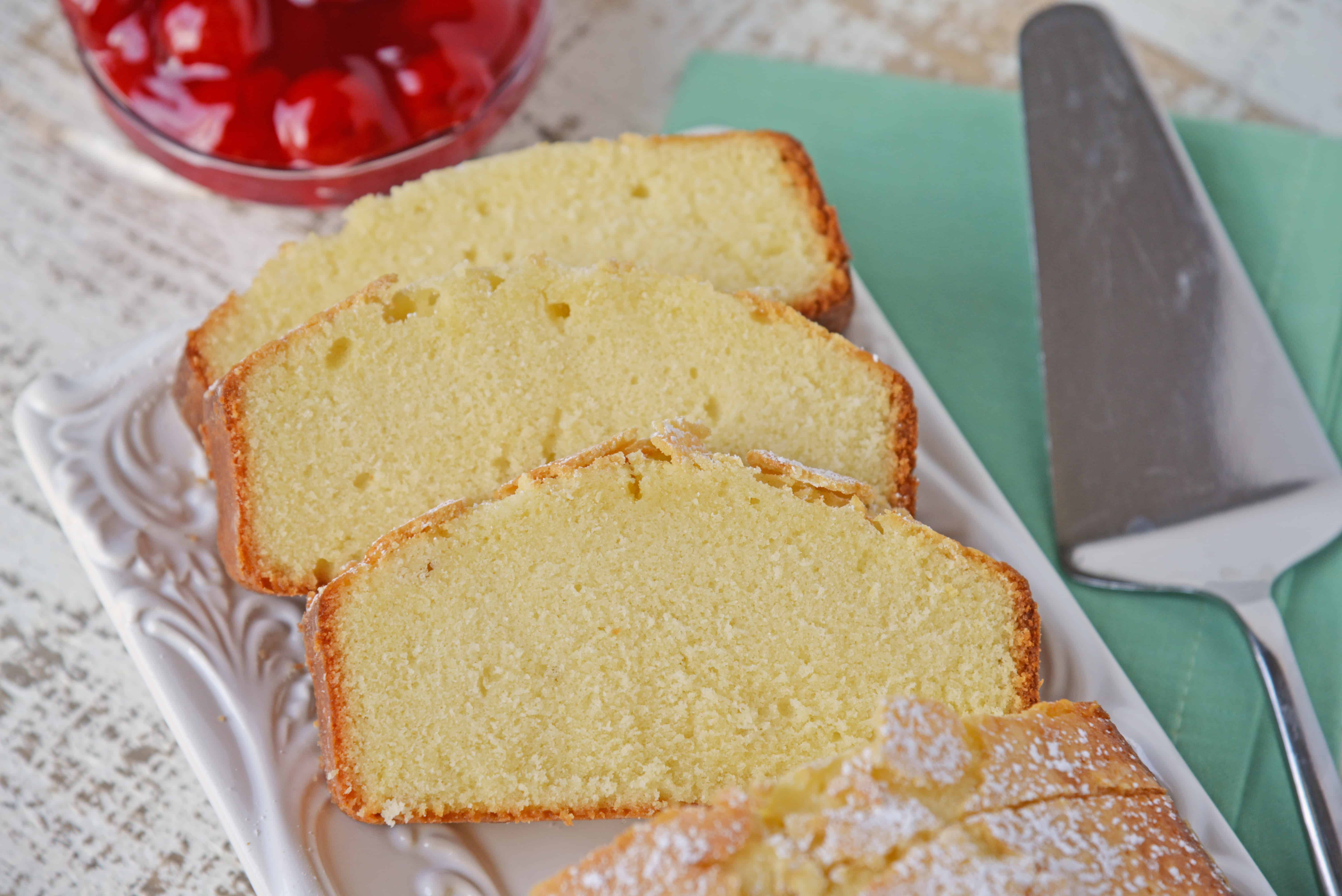 A classic Vanilla Pound Cake Recipe should be in every cook's recipe box. This is by the far best, soft and buttery pound cake out there! #poundcakerecipe #vanillapoundcake www.savoryexperiments.com