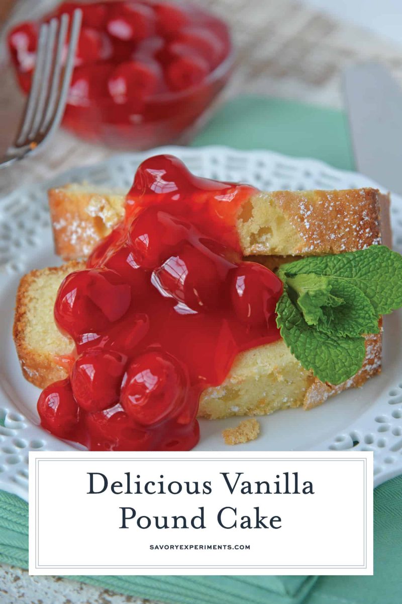 Vanilla Pound Cake + VIDEO- Buttery Classic Pound Cake Recipe - A classic Vanilla Pound Cake Recipe should be in every cook's recipe box. This is by the far best, soft and buttery pound cake out there! #vanillapoundcake