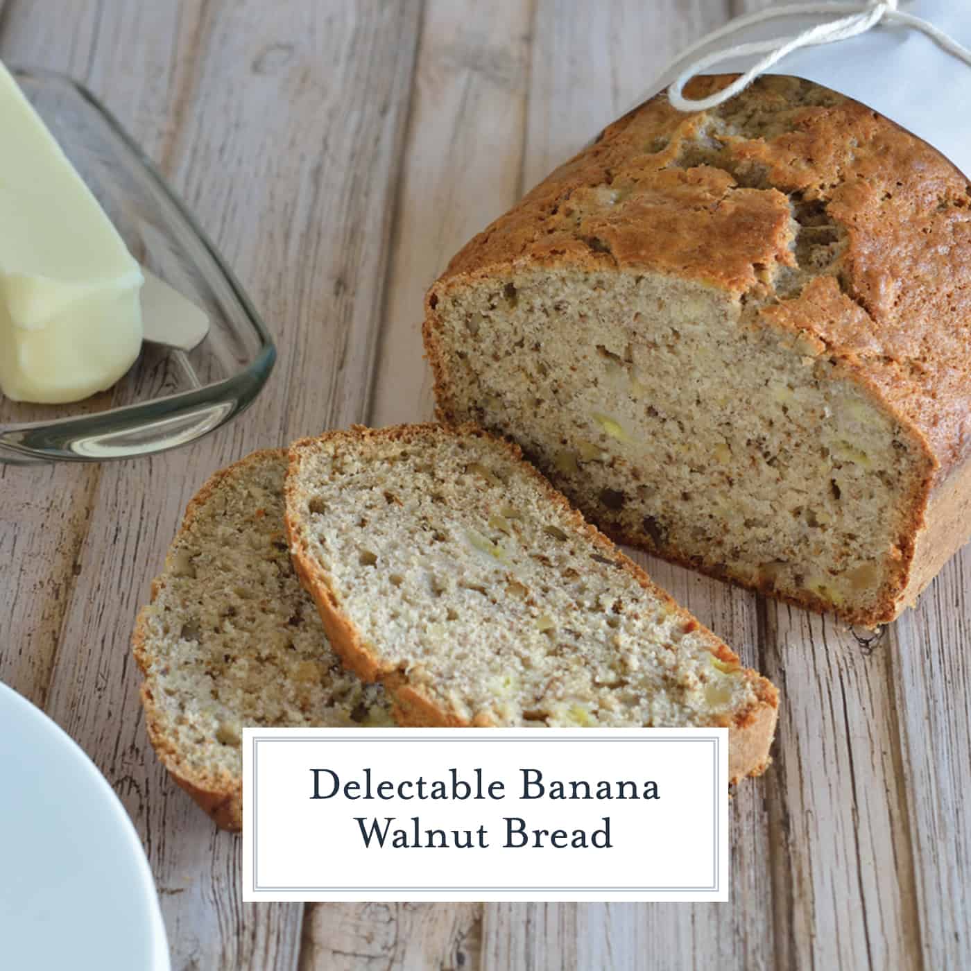 Classic Banana Walnut bread is always a winning way to use up ripe bananas. Fresh out of the oven or freezer friendly, this is the best banana bread recipe out there! #bananabread #bananawalnutbread www.savoryexperiments.com