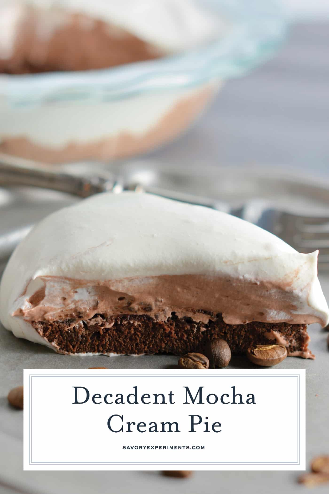 Mocha Cream Pie Recipe is three layers of delicious pie: brownie base, chocolate pudding, and whipped cream top all laced with coffee.
#mochacreampie #brownies #creampie
www.savoryexperiments.com
