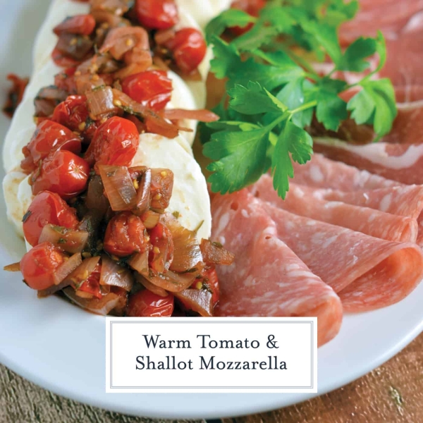 Warm Tomato and Shallot Mozzarella Easy Appetizer Recipe