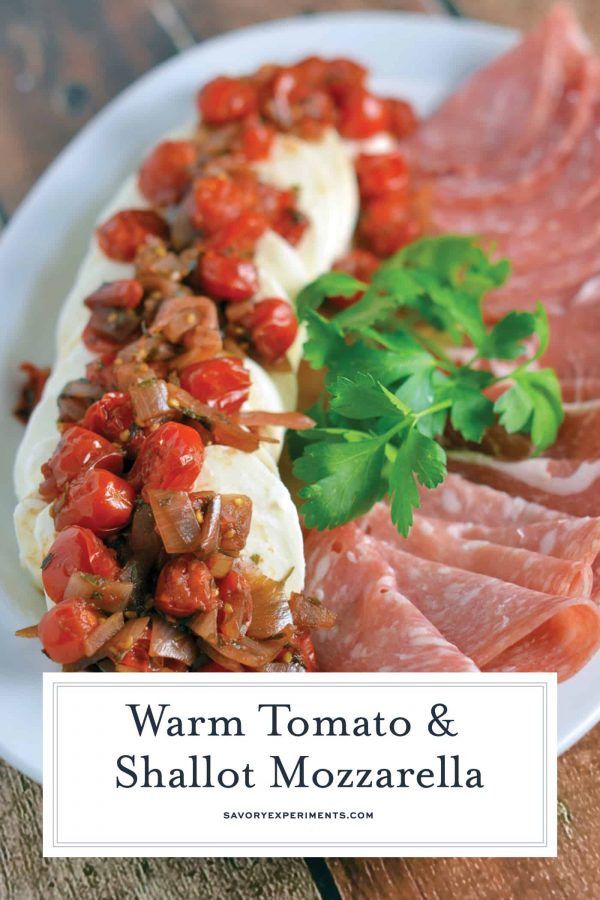 Warm Tomato and Shallot Mozzarella Easy Appetizer Recipe
