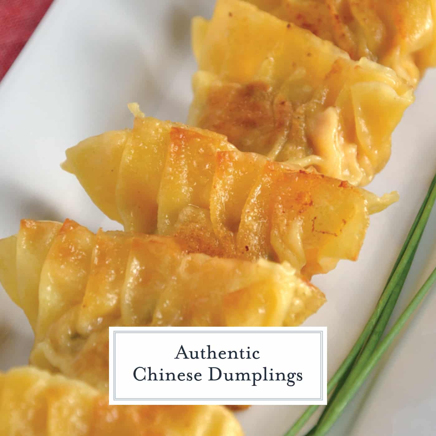 Authentic Chinese Dumplings is a recipe straight from a Chinese restaurant owner. Learn how to make perfect little folds and the fry and steam techinque of cooking. #chinesedumplings #porkdumplings www.savoryexperiments.com 
