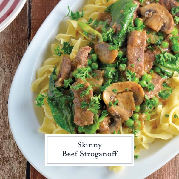 Easy Beef Stroganoff Recipe (Using Peas, Yogurt & Spinach)