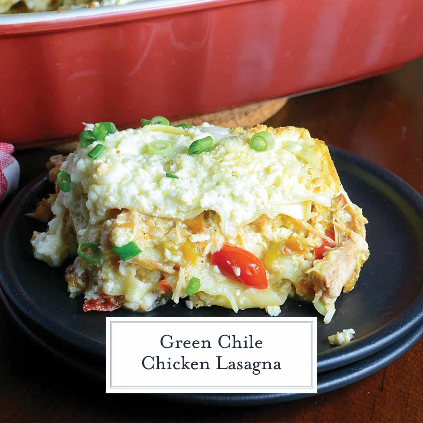 Green Chile Chicken Lasagna is a make-ahead and freezer friendly meal layering no-bake lasagna noodles with shredded chicken, spices, green chiles and lots of cheese! #chickenlasagna #mexicanlasagna www.savoryexperiments.com 