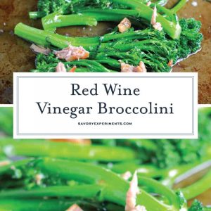 Red Wine Vinegar Broccolini combines fresh flavors of tender broccolini with garlic and snappy red wine vinegar for a simple, healthy and tasty side dish recipe. #broccolini #sidedisherecipes www.savoryexperiments.com