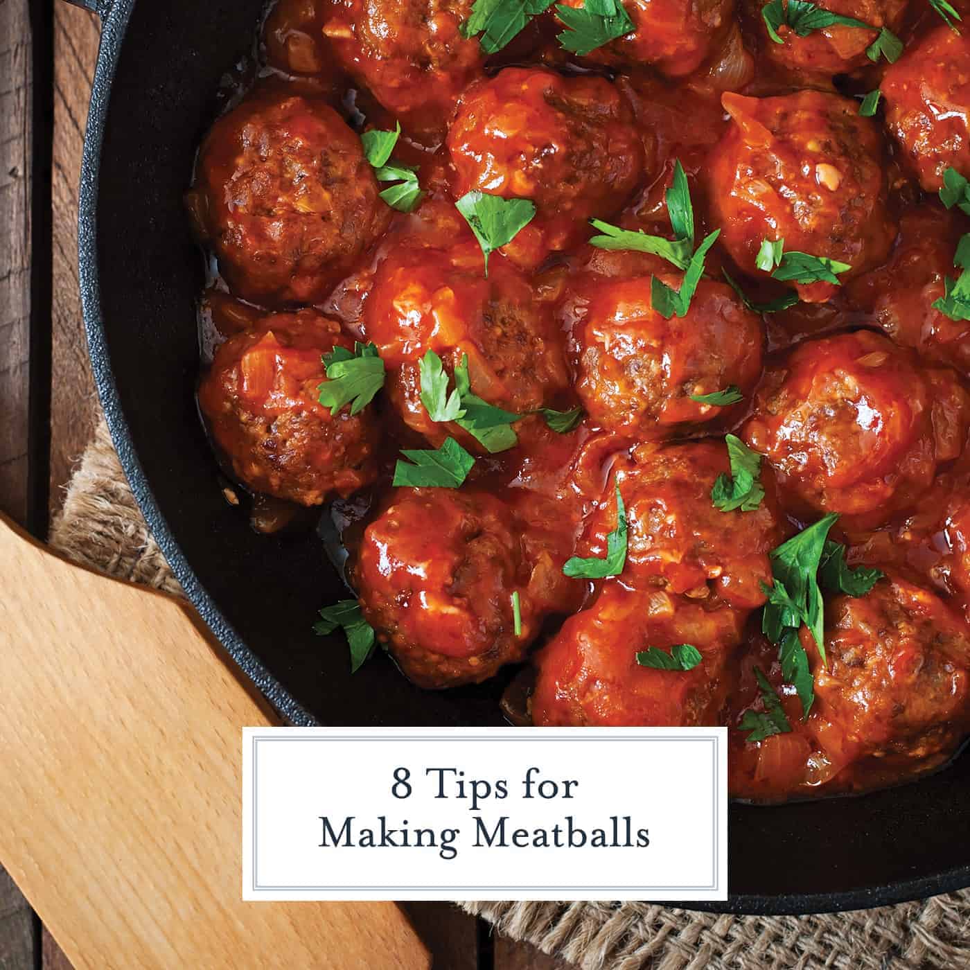 Read my 8 tips for making meatballs that can be applied to any meatball recipes, plus my secret Italian meatball recipe! #howtomakemeatballs www.savoryexperiments.com 