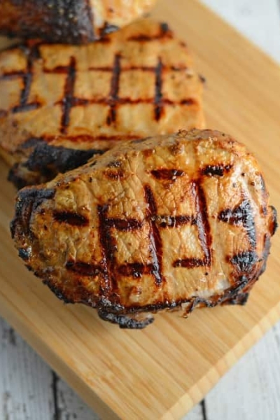 Dijon Pork Chops are a simple and zesty recipe that can be grilled, baked or pan fried. A family favorite grill recipe!