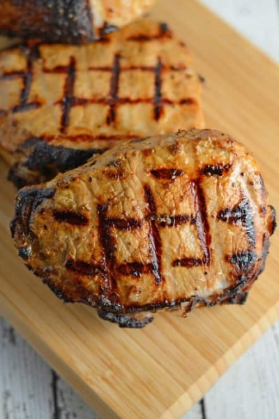 Dijon Pork Chops are a simple and zesty recipe that can be grilled, baked or pan fried. A family favorite grill recipe!