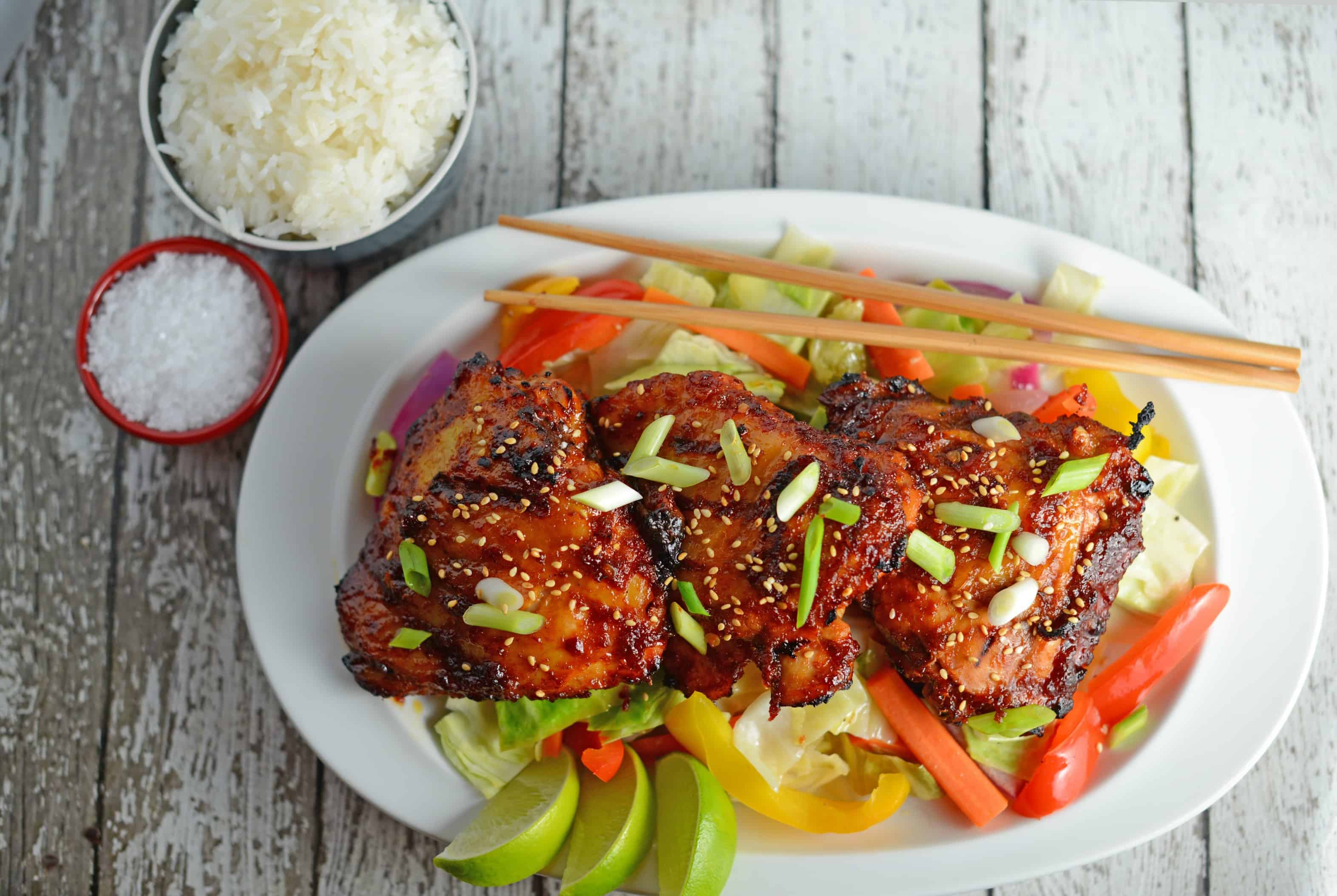 Spicy Korean BBQ Chicken Recipe- this SPICY marinade is the same as you get at your favorite Korean BBQ joint. Red chile pepper base with a sweet after taste. Great on the grill or in stir fry. www.savoryexperiments.com