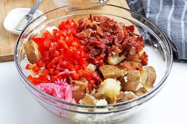 ingredients for mustard potato salad