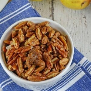 Candied walnuts are so easy to make, why spend the extra money at the grocery store. Seriously, walnuts themselves are already pricey enough.