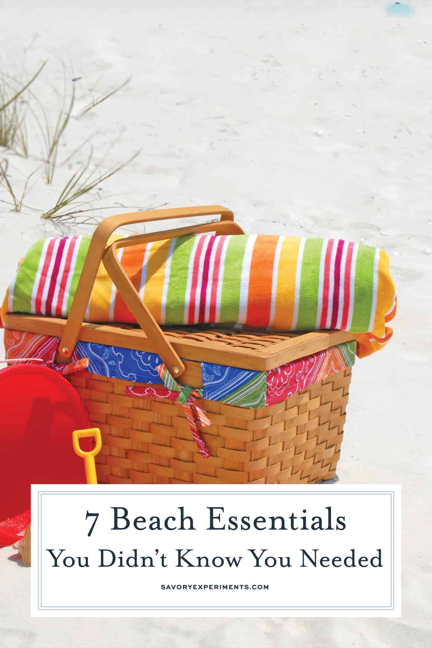Taking a trip to the beach soon? You may think you have everything you needed, but these are 7 beach essentials you didn't know you needed! I bet you've never heard the tip in #4! www.savoryexperiments.com