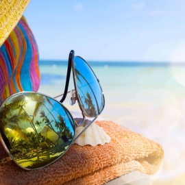 Beach and sunglasses