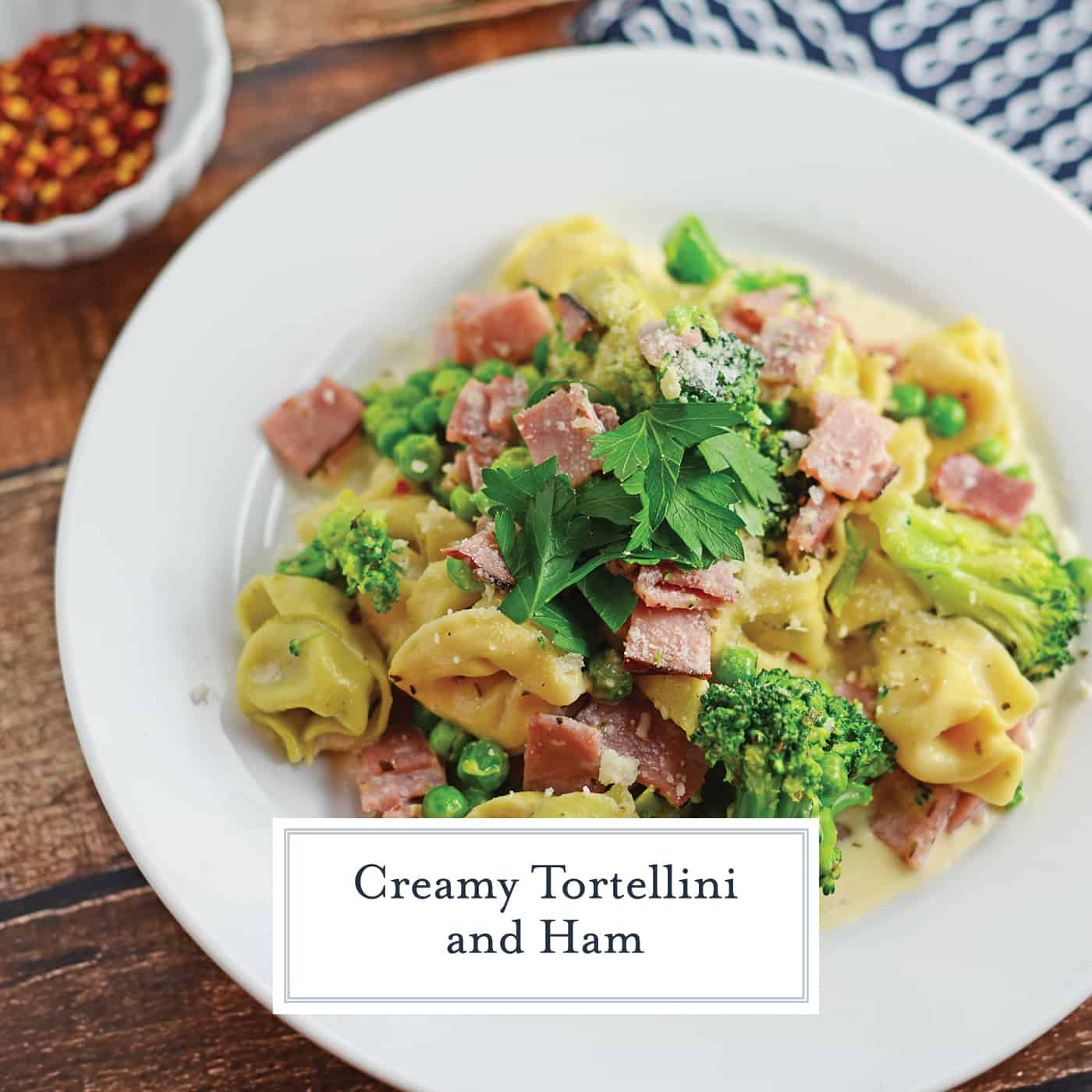 ham and cheese tortellini with broccoli 