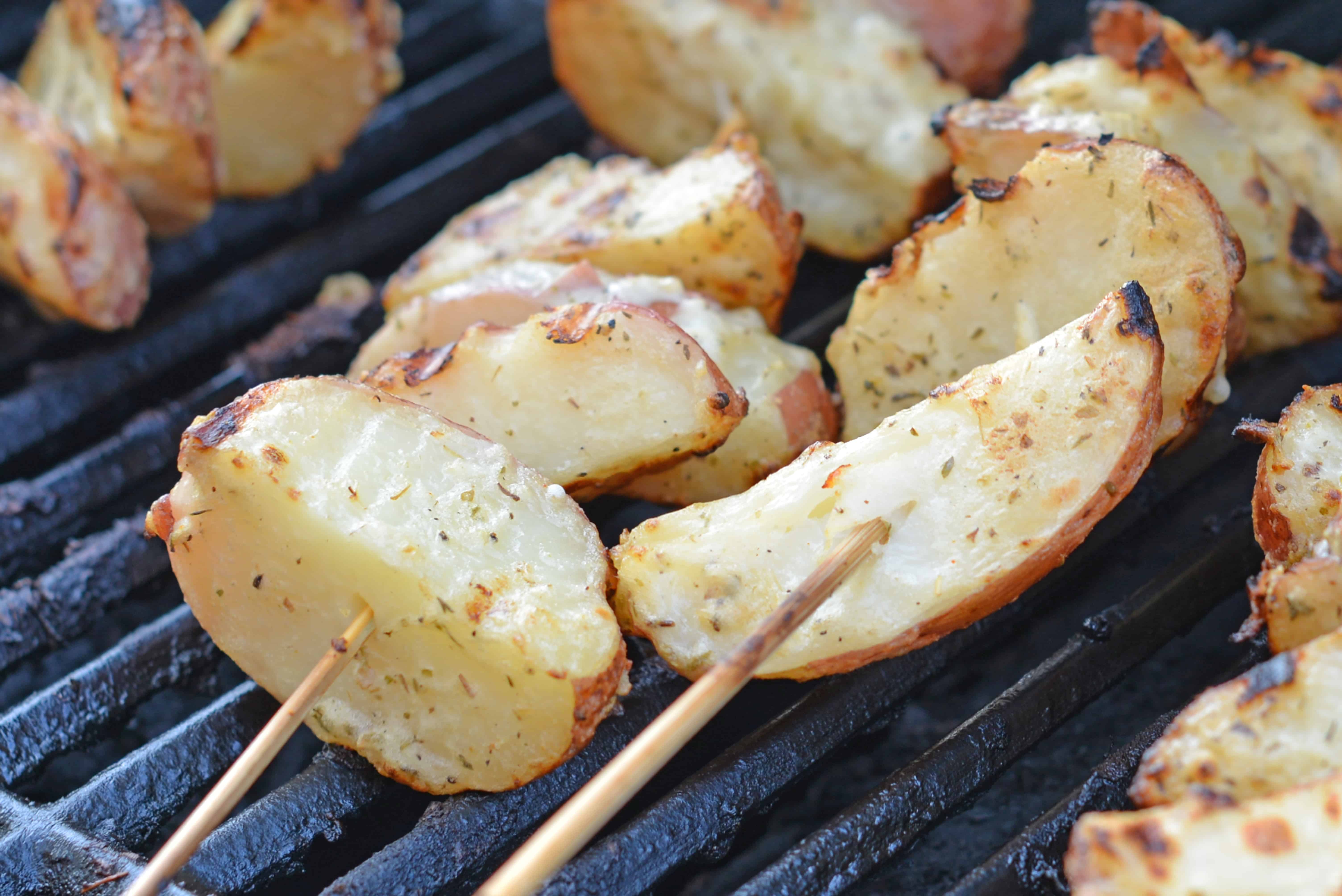 Skewered Grilled Potatoes