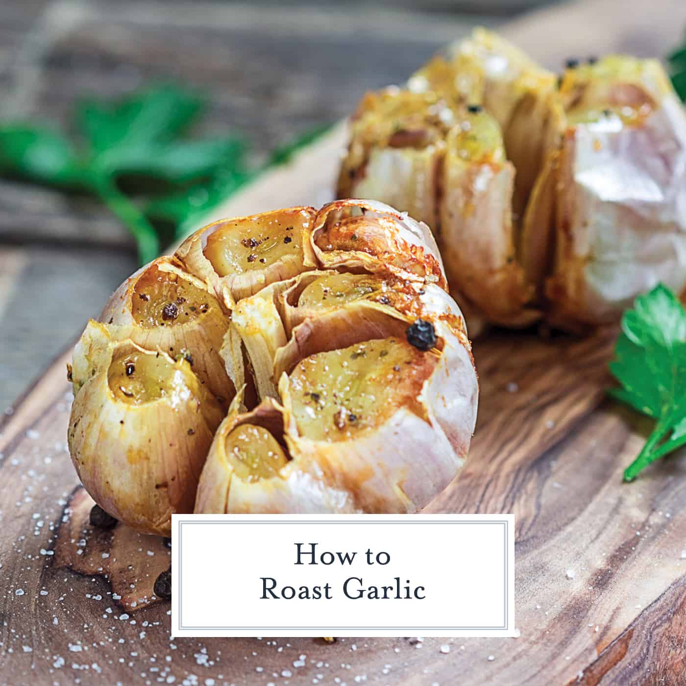 Simple, easy-to-follow steps on how to roast garlic. Roasted Garlic adds a muted, buttery, browned garlicky flavor to any dish that calls for garlic. If can also be served alone on bread or a charcuterie platter. #roastedgarlic #howtoroastgarlic www.savoryexperiments.com