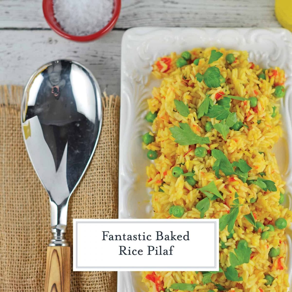 You'll never buy boxed rice pilaf ever again once you've made Bake Rice Pilaf! This is a fool proof way of getting the perfect rice every time… in the oven!