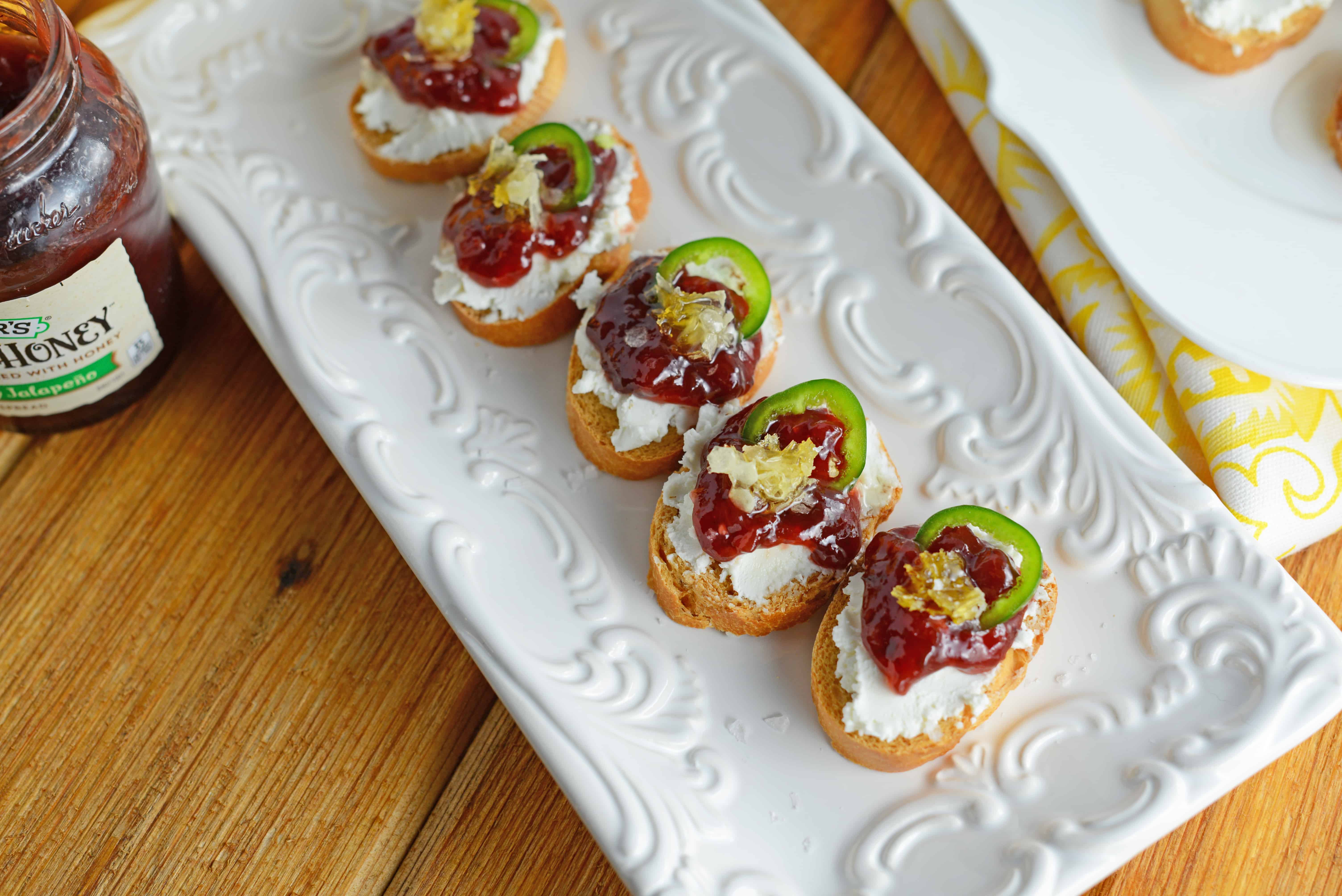 Strawberry Jalapeño Crostini Savory Experiments