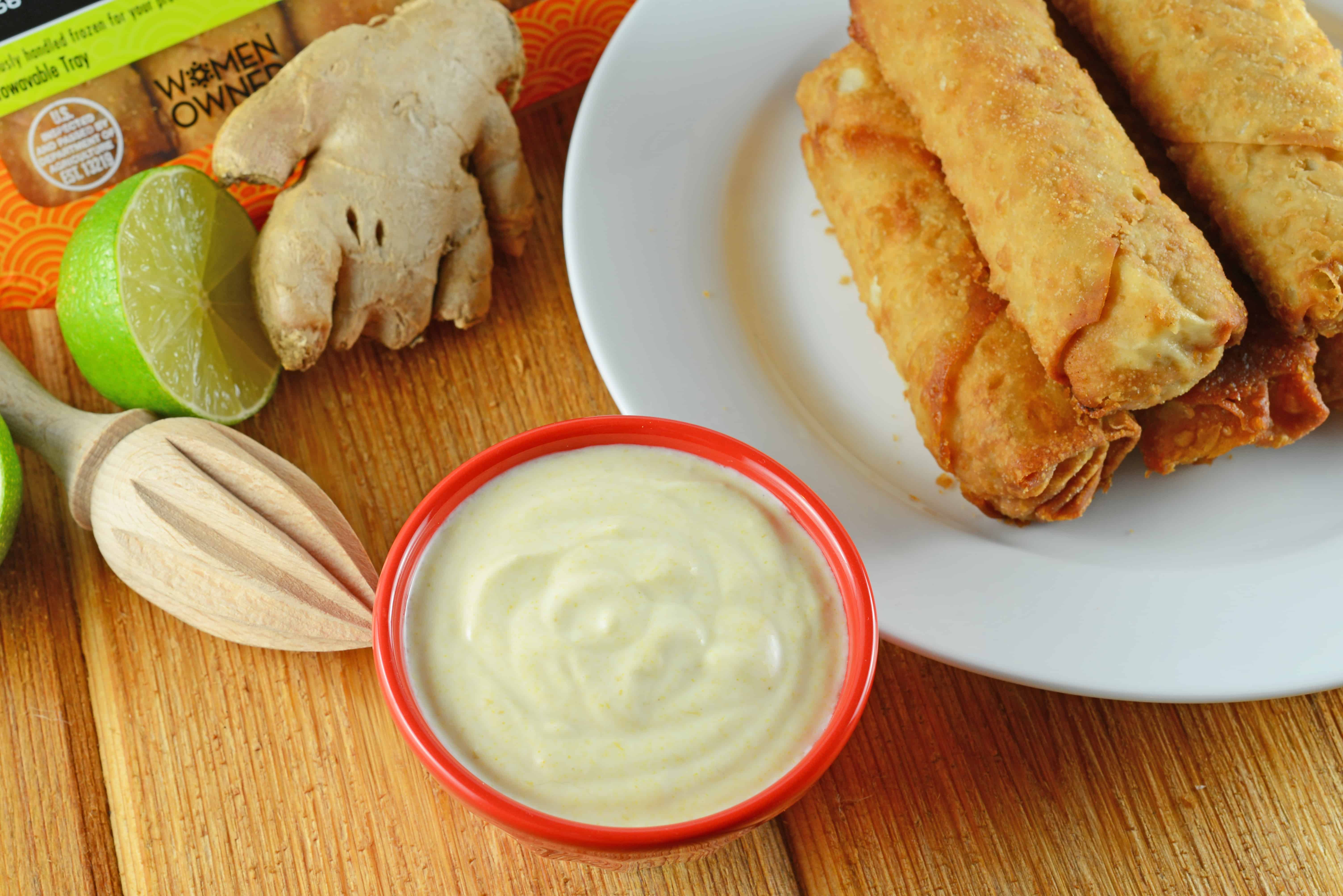 Coconut Curry Sauce is a creamy Asian dipping sauce with curry, lime, coconut milk and yogurt.