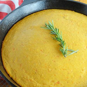 Sweet Potato Cornbread is a combination of two of my favorite fall foods: sweet potatoes and cornbread. Serve with your favorite chili or fried chicken! #sweetpotatocornbread #sweetcornbread www.savoryexperiments.com