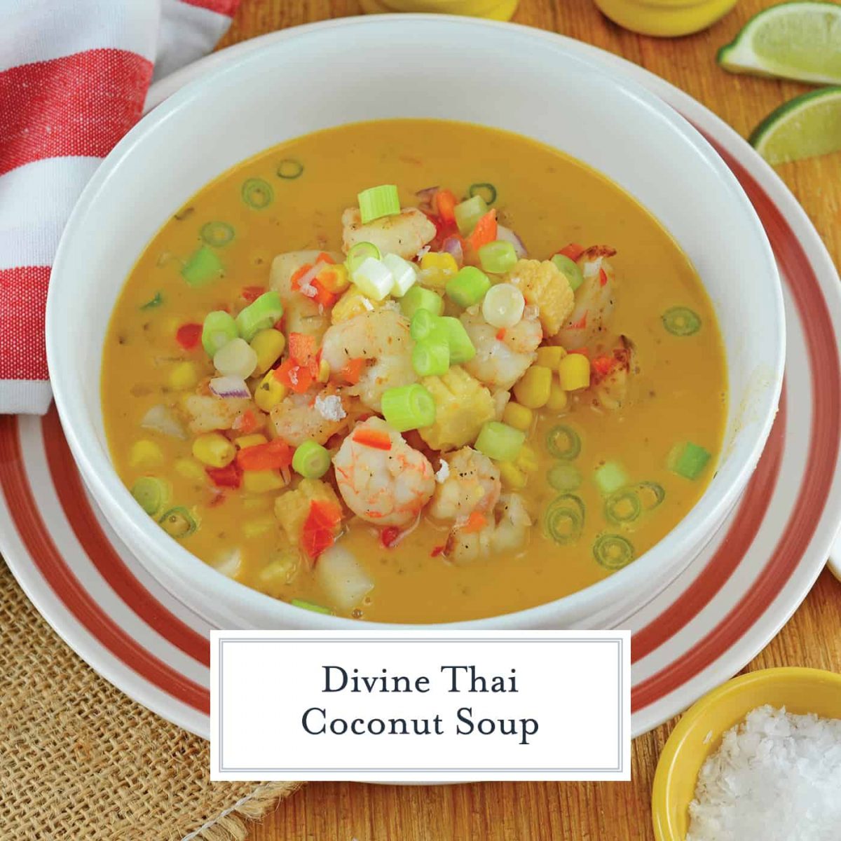 Thai Coconut Soup - Easy Seafood Soup Recipe using Coconut Milk