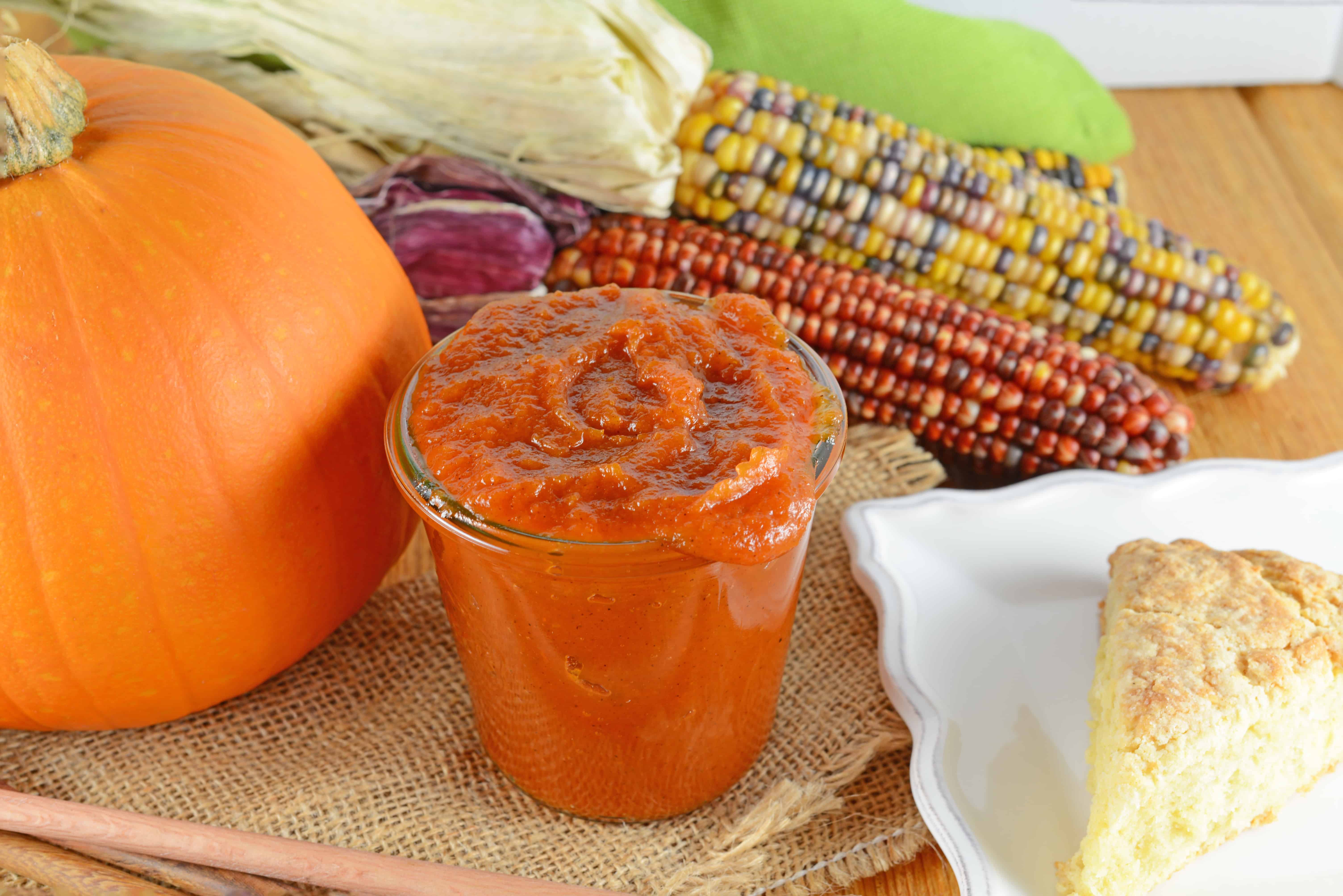 Pumpkin Butter is an easy spread that can be used on everything from pancakes to dinner rolls and everything between!