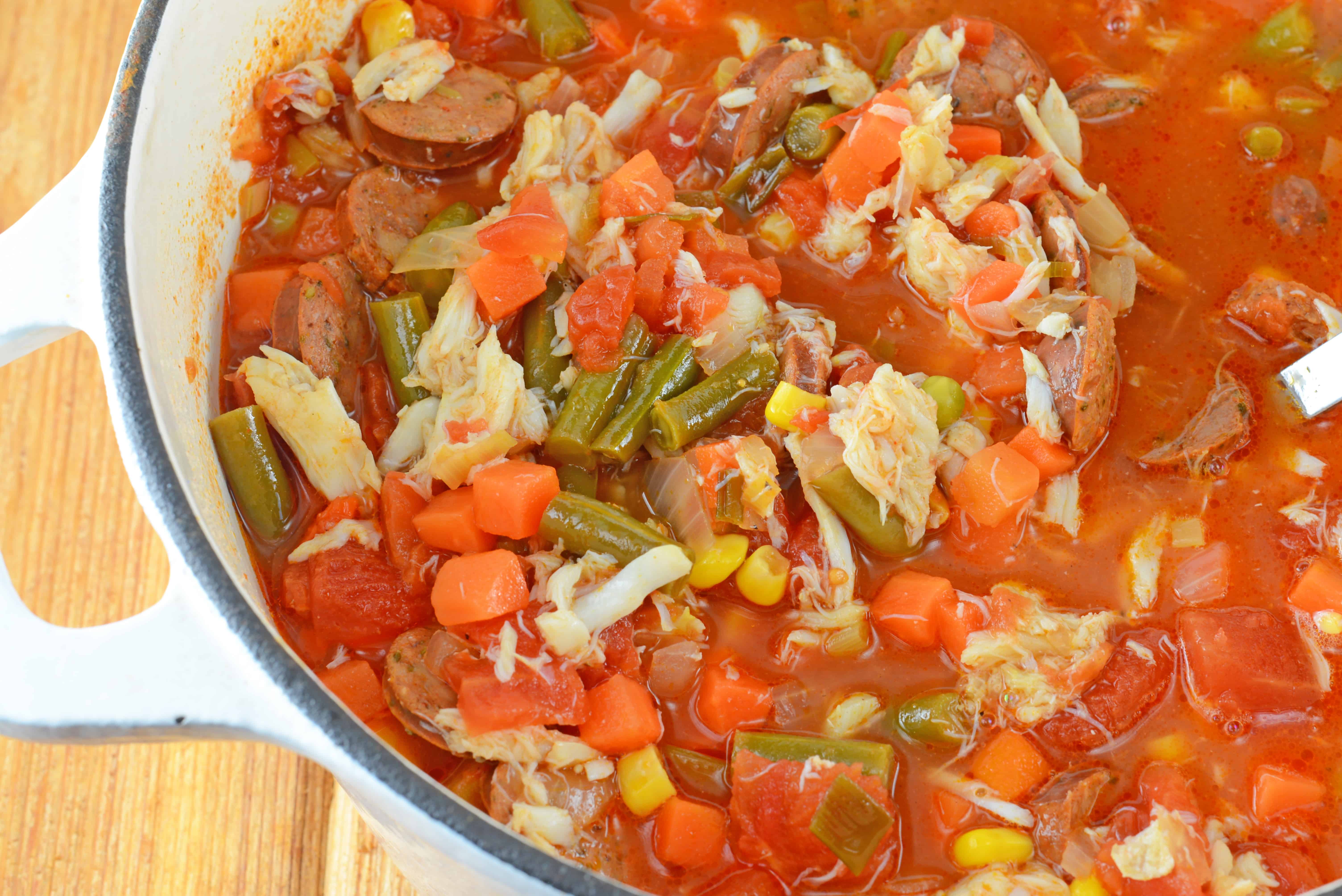 Spicy Crab and Sausage Soup A Spicy Soup Recipe Idea
