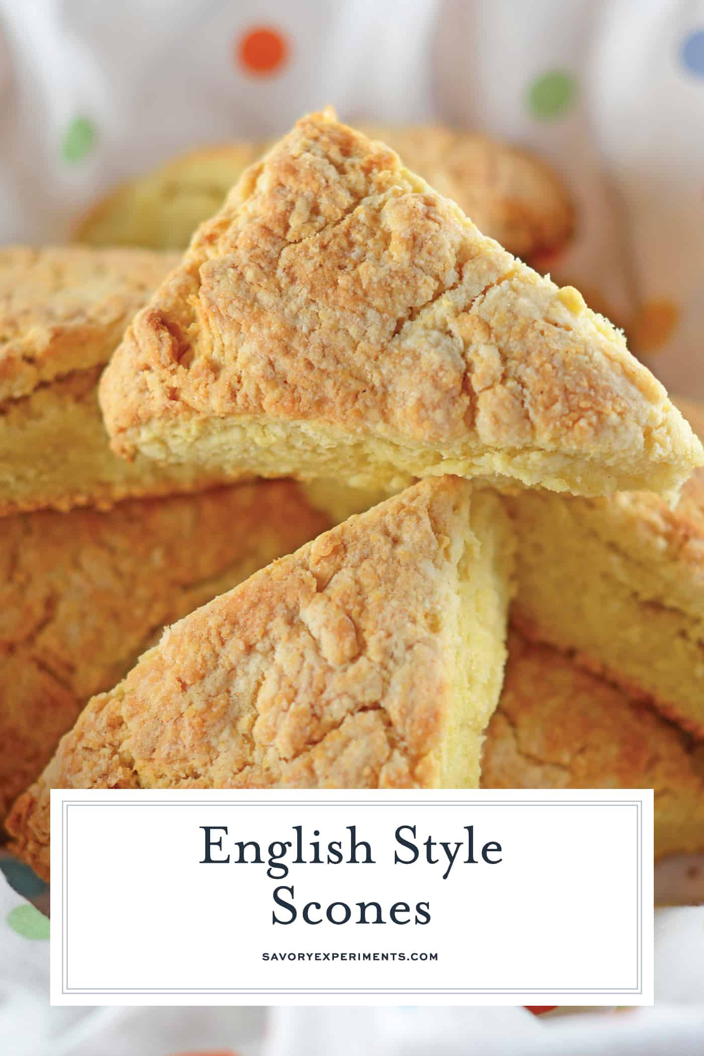 English Scones can be the perfect addition to any brunch or afternoon tea. They are simple to make and even tastier to eat! #britishscones #englishscones #sconerecipe www.savoryexperiments.com