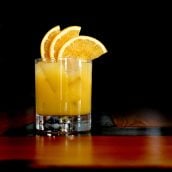 Orange Frost Cocktail is a refreshing and festive holiday cocktail. Blended with Sagamore Spirit rye whiskey, lemon and orange juice and maple syrup, make this your holiday party cocktail!