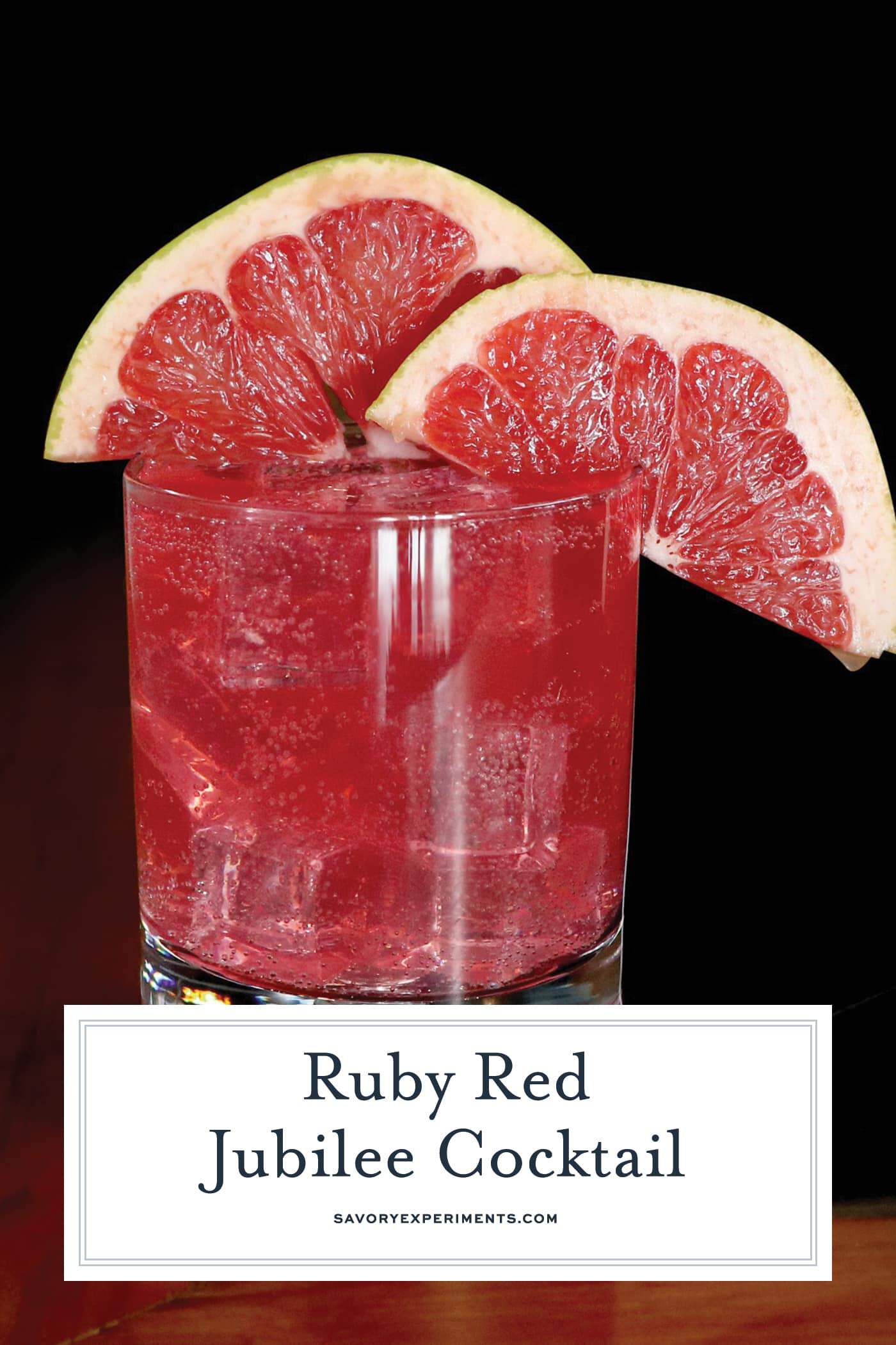 Ruby Red Jubilee Cocktail is the perfect holiday cocktail made with Sagamore Spirit rye whiskey, grapefruit and lime juice and cinnamon syrup. #whiskeycocktails www.savoryexperiments.com 