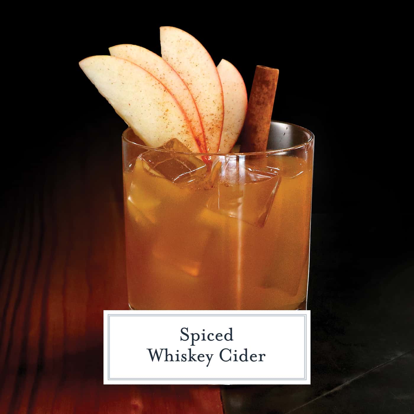 Spiced Whiskey Cider is the perfect fall cocktail using Sagamore Spirit rye whiskey, apple cider, lime juice and simple syrup. #whiskeycocktails www.savoryexperiments.com 