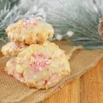 Peppermint Cake Mix Cookies only use 5 ingredients and are super soft and festive!