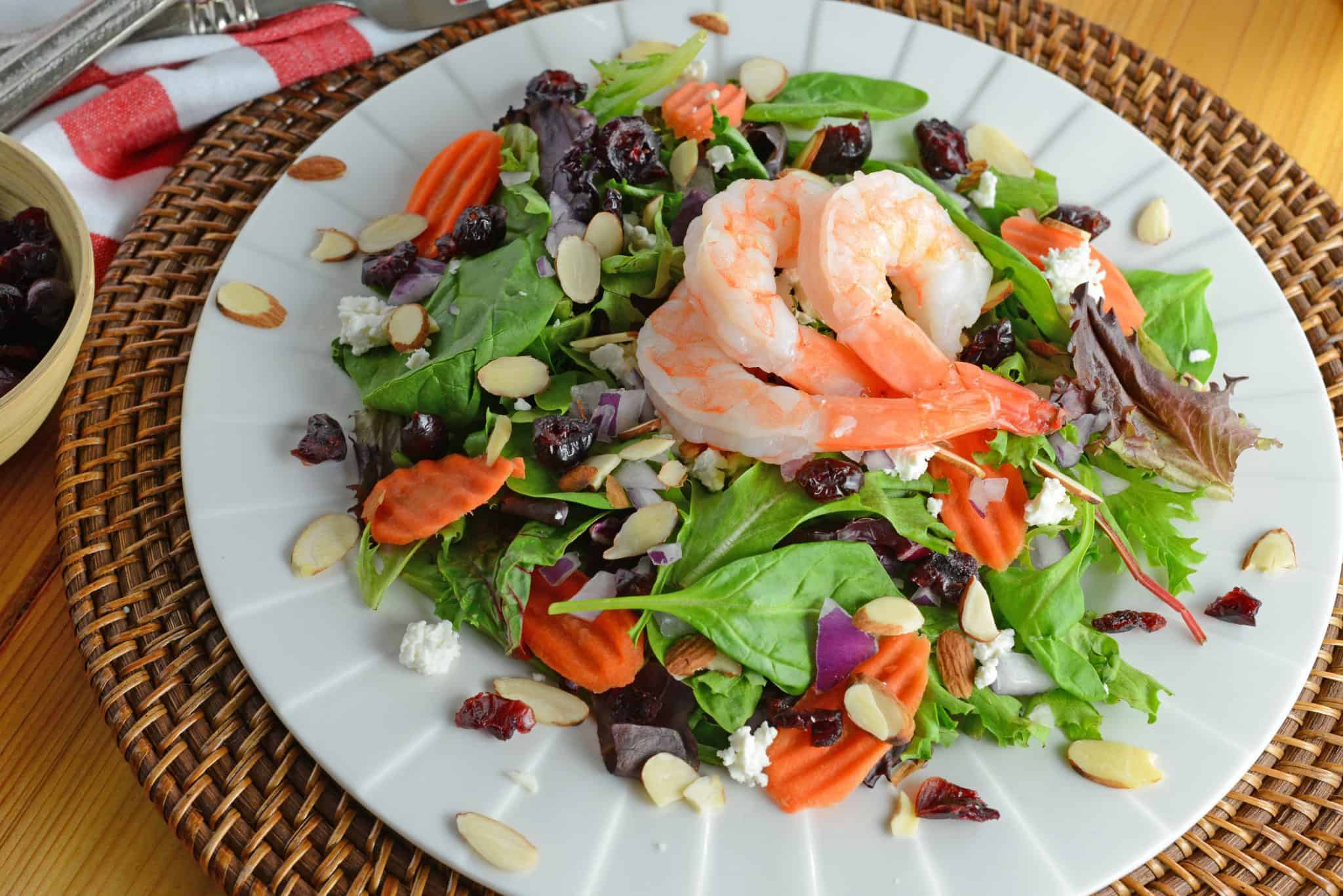 Cranberry Almond Salad is a quick yet tasty meal solution. Throw it together for a healthy quick dinner or lunch. 